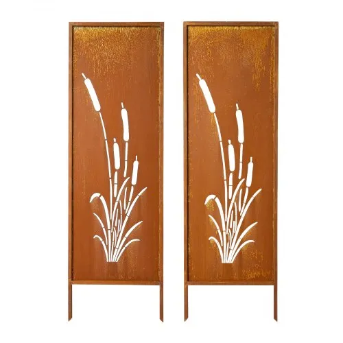 VEVOR Paravent, 50×160 cm 2er-Pack, Raumteiler Metall, Trennwand mit Erdspießen & Kohlenstoffstahlplatte, Sichtschutz, Raumtrenner, Dekorative Sichtschutzwand für Garten, Terrasse, Hof, Balkon VEVOR Paravent, 50×160 cm 2er-Pack, Raumteiler Metall, Trennwand mit Erdspießen & Kohlenstoffstahlplatte, Sichtschutz, Raumtrenner, Dekorative Sichtschutzwand für Garten, Terrasse, Hof, Balkon