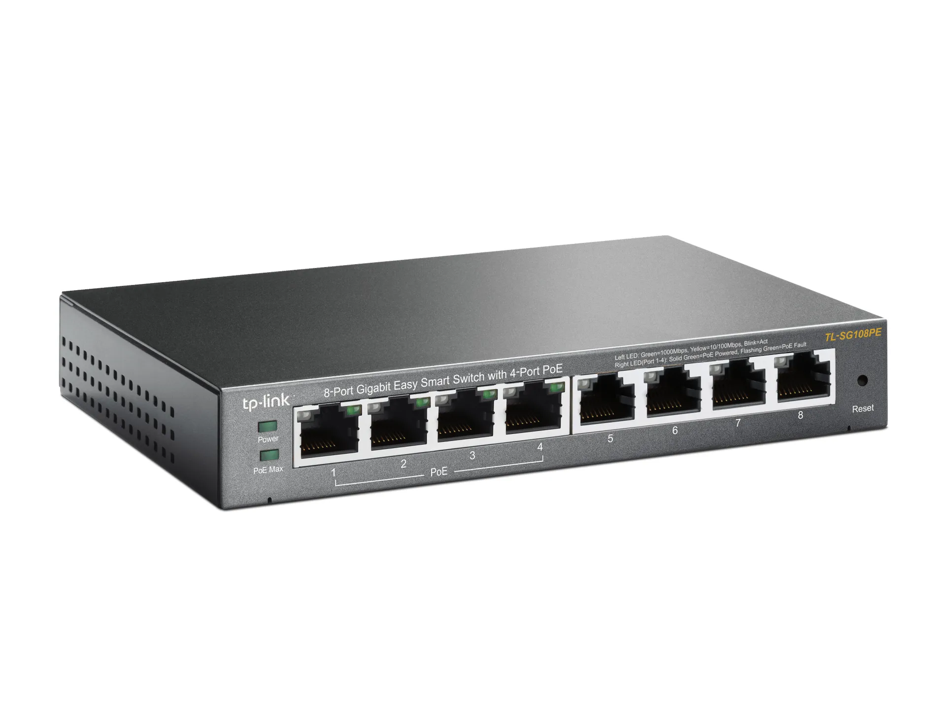 TP-Link 8-Port Gigabit Easy Smart Switch mit 4-Port PoE+ – Bild 2