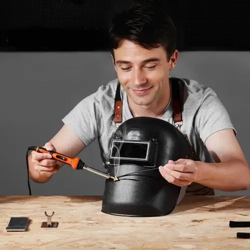 VEVOR Kunststoff-Schweißgerät, 100 W Schweißpistole + 60/100 W Lötkolben, Kunststoff-Reparatur-Set mit 1000 Stk. Heißklammern & 60 Stäben für Auto-Stoßstangen, Kajaks, Elektronik, Spielzeug – Bild 7