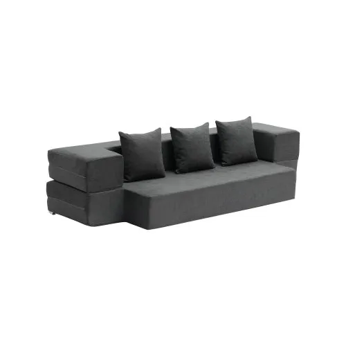 VEVOR 3 in 1 Klappsofa faltbares Schlafsofa mit 3 Kissen & waschbarem Bezug, umwandelbarer Schlafsessel aus 25D Memory Foam, Couch für Wohnzimmer Schlafzimmer, Hellgrau (TWIN /1030x1930x225mm) VEVOR 3 in 1 Klappsofa faltbares Schlafsofa mit 3 Kissen & waschbarem Bezug, umwandelbarer Schlafsessel aus 25D Memory Foam, Couch für Wohnzimmer Schlafzimmer, Hellgrau (TWIN /1030x1930x225mm)