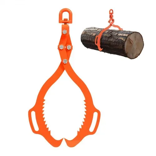 VEVOR Profi Forstzange, 609-710 mm Holzgreifer mit 2 Klauen, Holzzange aus Stahl, 500 kg Tragfähigkeit, drehbare Schleppzange, Eagle-Claw-Design, Hebezange für LKWs, Traktoren, Gabelstapler – Bild 8