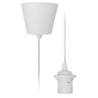 Lampenaufhängung McShine, E27 Fassung, weiß, 230V, 1,2m Kabel Lampenaufhängung McShine, E27 Fassung, weiß, 230V, 1,2m Kabel