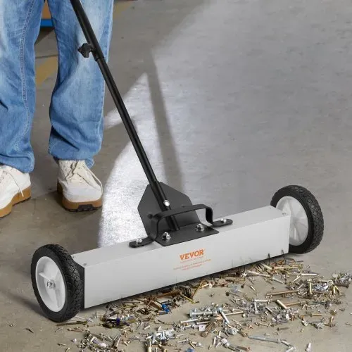 VEVOR Magnetbesen Magnetische Kehrmaschine 77–113 cm, Magnetic Sweeper Magnetisch Magnet Besen Magnetbesen Magnetheber 22,6 kg Magnetkraft Magnetischer Spänesammler Bodenkehrer Kehrmaschine – Bild 7