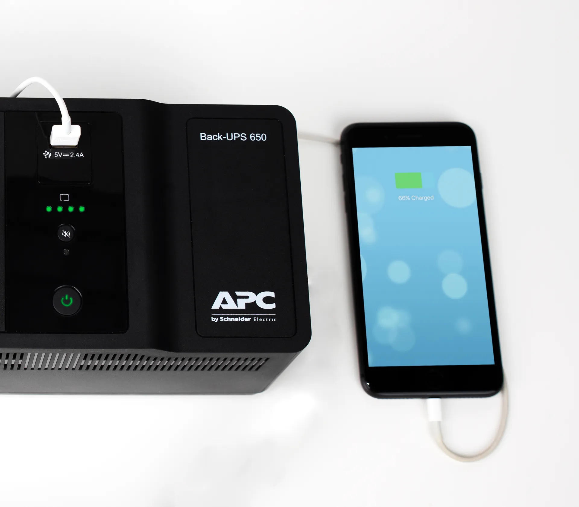 APC Back-UPS BE650G2-GR - USV 8x Schuko, 650VA, 1 USB-Ladegerät, 1 USB-Datenanschluss – Bild 6