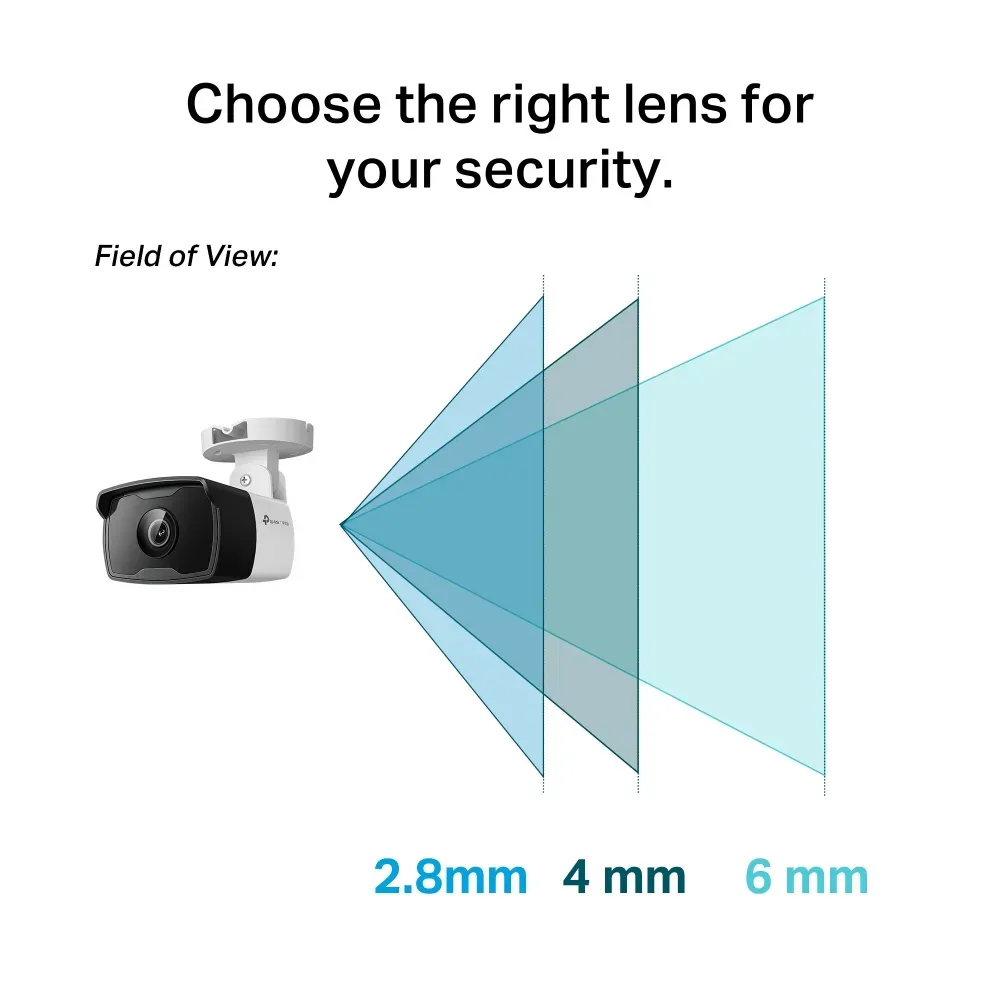 TP-Link - 4MP Outdoor Bullet Network Camera - VIGI C340I(2.8mm) – Bild 3