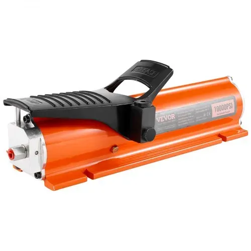 VEVOR 10.000 PSI Lufthydraulikpumpe, 0,69 L Behälter, NPT 3/8 Zoll Auslass, NPT 1/4 Zoll Einlass, luftbetätigte Fußpumpe mit Metallgehäuse, für Präzisionsindustriemaschinen und Luft- & Raumfahrtgeräte – Bild 8