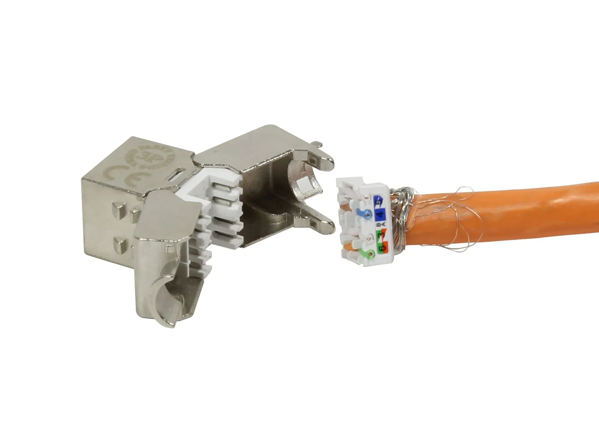 Keystone, Modul, TP-Buchse(RJ45), CAT6A, 500MHz, Slim-line/Short, 3P, Synergy 21, – Bild 6