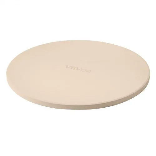 VEVOR Pizzastein Backstein 381 x 381 mm, runder Cordierit-Pizzastein, große Steinplatte mit Schaber & Aluminiumschaufel, 17 mm dick, hitzebeständig, geeignet für Küchenofen Brotbacken Pizzabacken – Bild 8