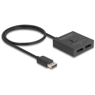 DisplayPort Switch 2 > 1 bidirektional 8K DisplayPort Switch 2 > 1 bidirektional 8K