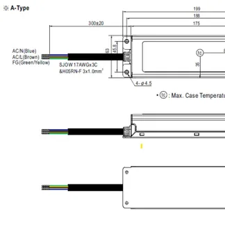 MEANWELL Netzteil – 24V 200W IP67 MEANWELL Netzteil – 24V 200W IP67