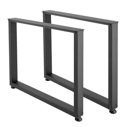 VEVOR Tischkufen aus Vierkantprofilen 2er-Set 750x900 mm, Tischuntergestell max. 1000 kg, Tischbeine, Möbelfüße, Tischgestell, Tischfüße für Schreibtische, Couchtisch, Esstische, Schwarz – Bild 9