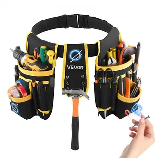 VEVOR Werkzeuggürtel, magnetischer Handwerkergürtel mit 28 Taschen, Werkzeuggürteltasche, Werkzeughalter für Elektriker, Schreiner & Bauarbeiter, Schürzenorganizer, verstellbar von 787-1219 mm VEVOR Werkzeuggürtel, magnetischer Handwerkergürtel mit 28 Taschen, Werkzeuggürteltasche, Werkzeughalter für Elektriker, Schreiner & Bauarbeiter, Schürzenorganizer, verstellbar von 787-1219 mm