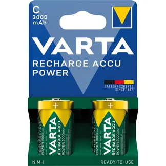 Baby-Akku VARTA, Typ C, NiMH-Akku, HR14, 1,2V/3000mAh, Pre-charged, 2er-Pack Baby-Akku VARTA, Typ C, NiMH-Akku, HR14, 1,2V/3000mAh, Pre-charged, 2er-Pack