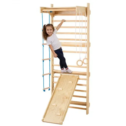 VEVOR Schwedische Leiterwand 15-stufiges Kletterspielzeug aus Holz für Indoor-Spielplätze, 100 kg Tragkraft, Schwedische Wandleiter für Kinder & Erwachsene, Sprossenwand Turnwand aus Kiefernholz VEVOR Schwedische Leiterwand 15-stufiges Kletterspielzeug aus Holz für Indoor-Spielplätze, 100 kg Tragkraft, Schwedische Wandleiter für Kinder & Erwachsene, Sprossenwand Turnwand aus Kiefernholz