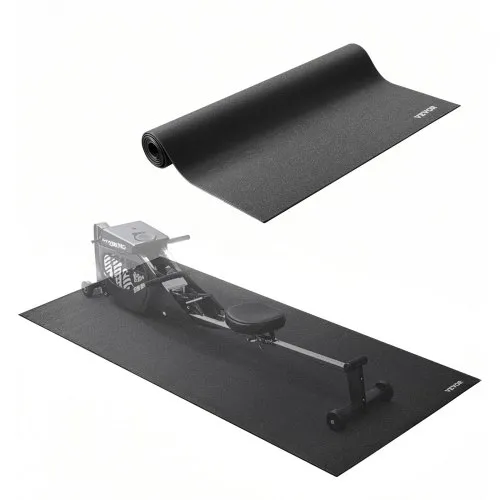 VEVOR Laufbandmatte für Teppichboden Bodenschutzmatte (915 x 1980 mm) für Sportgeräte 6 mm dick, Trainingsgerätematte für Laufbänder Ellipsentrainer Rudergerät, hochdichter PVC-Bodenschutz VEVOR Laufbandmatte für Teppichboden Bodenschutzmatte (915 x 1980 mm) für Sportgeräte 6 mm dick, Trainingsgerätematte für Laufbänder Ellipsentrainer Rudergerät, hochdichter PVC-Bodenschutz