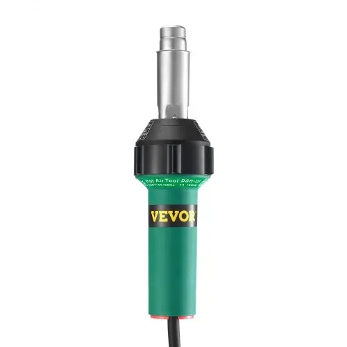 VEVOR Heißluft-Kunststoffschweißgerät, 1600 W Heißluftpistole, 50–600 °C PVC TPO Vinyl Schweißbrenner, 5-teiliges Hot Air Welder Set und 2 Flachdüsen, 1 Nahtrolle, Bürste für PP/PE/PVC-Platten – Bild 9