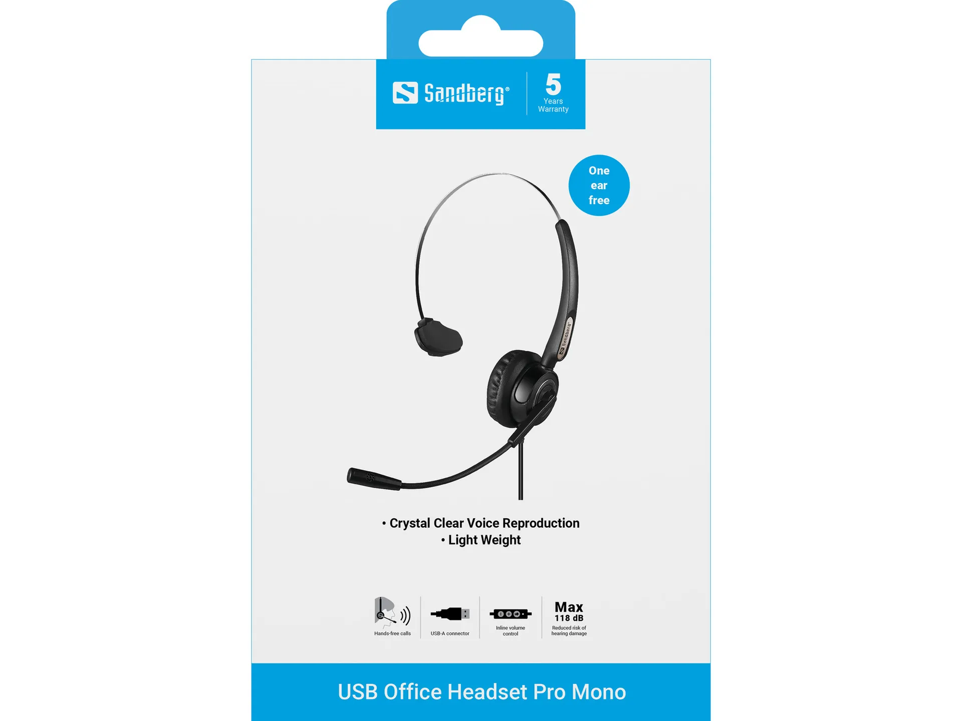 Sandberg USB Office Headset Pro Mono – Bild 4