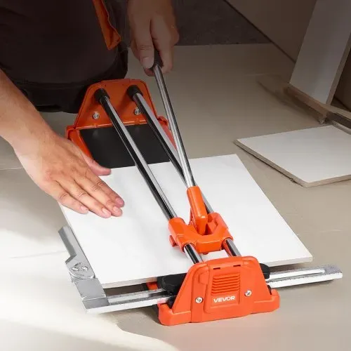 VEVOR 40 cm Fliesenschneider (manuell) für Wand- & polierte Fliesen, Fliesenschneidmaschine mit Doppelschienen, Wolframkarbid-Rad, Rutschfestem Griff, Anti-Verschiebungs-Druckstange – Bild 7