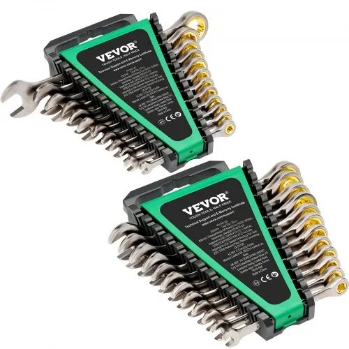 VEVOR Schlüsselsatz 24-teiliger Ratschenschlüsselsatz mit Organizer-Rack, Cr-V-Stahl-Schlüsselsatz SAE 1/4 Zoll bis 7/8 Zoll, metrisch 8 mm bis 19 mm, ideal für Haushalt Autoreparaturen Werkstatt VEVOR Schlüsselsatz 24-teiliger Ratschenschlüsselsatz mit Organizer-Rack, Cr-V-Stahl-Schlüsselsatz SAE 1/4 Zoll bis 7/8 Zoll, metrisch 8 mm bis 19 mm, ideal für Haushalt Autoreparaturen Werkstatt