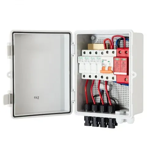 VEVOR 4-saitige PV Kombinationskasten 15 A Sicherungskasten, 500 V Wohnungsverteiler, IP65 Schutzart Zählerschrank Leitungsschutzschalter für Solarpaneel-Gitter und netzunabhängiges Solarstromsystem 17 x 23 x 11 cm – Bild 8