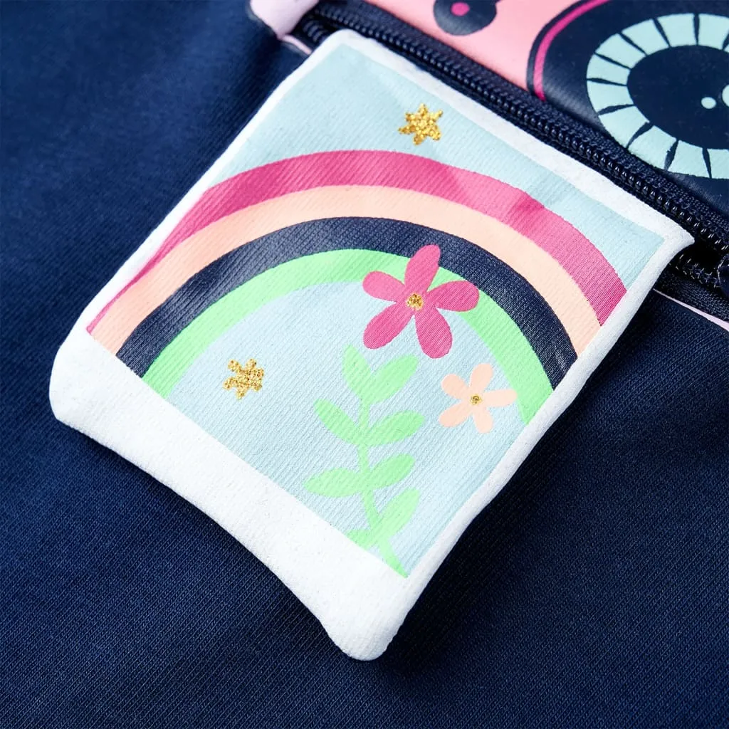 vidaXL Kinder-T-Shirt Marineblau 128 – Bild 5