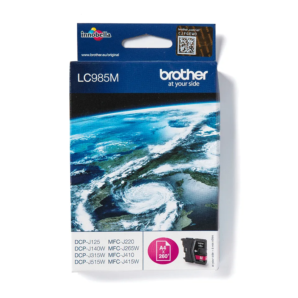 Brother LC985M Druckerpatrone 1 Stück(e) Original Magenta Brother LC985M Druckerpatrone 1 Stück(e) Original Magenta