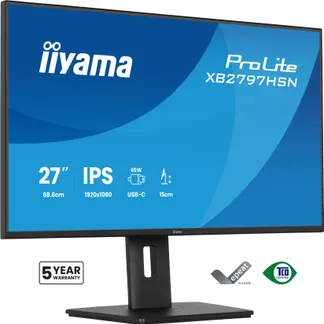 iiyama ProLite XB2797HSN-B1 Computerbildschirm 68,6 cm (27″) 1920 x 1080 Pixel Full HD LCD Schwarz iiyama ProLite XB2797HSN-B1 Computerbildschirm 68,6 cm (27″) 1920 x 1080 Pixel Full HD LCD Schwarz
