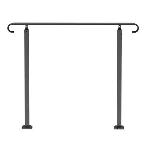 VEVOR Treppengeländer 120x13,5x97 cm Handlauf Geländer für 2 oder 3 Stufige Treppen Eingangsgeländer formschön Höhe(bis zu 45 cm) & Winkel(0-52,8°) einstellbar Ideal für Veranden Eingänge Gärten – Bild 9