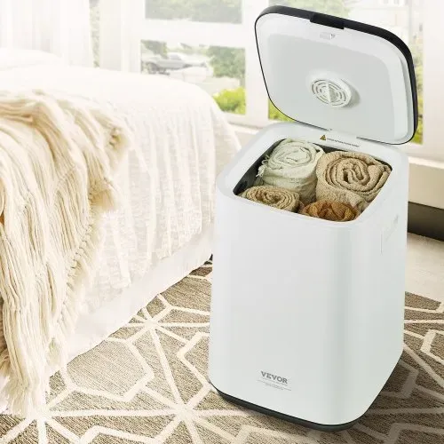 VEVOR 20L großer Handtuchwärmer-Eimer, Handtuchwärmer mit LED-Bildschirm und U-förmiger Kontrollleuchte, intelligenter Handtuchwärmer mit einstellbarem Timer für Badezimmer, Bademantel, Decke und Pyjama, automatische Abschaltung, weiß – Bild 7
