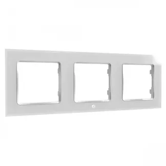 Shelly · Unterputz Zubehör · „Wall Frame 3“ · Wandtaster Rahmen 3-fach · Weiß Shelly · Unterputz Zubehör · „Wall Frame 3“ · Wandtaster Rahmen 3-fach · Weiß