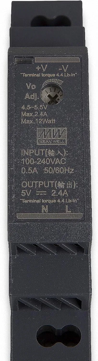 MEAN WELL Netzteil - 5V / 2,4A 12W MEAN WELL Hutschiene HDR-15-5 – Bild 2