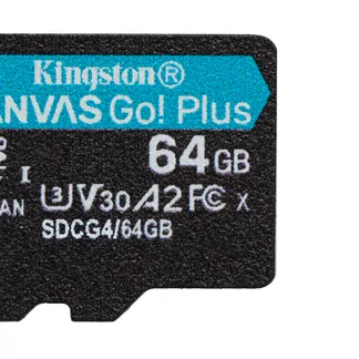 Kingston Technology 64GB microSDXC Canvas Go Plus Gen4 200R A2 U3 Einzelpaket ohne ADP Kingston Technology 64GB microSDXC Canvas Go Plus Gen4 200R A2 U3 Einzelpaket ohne ADP