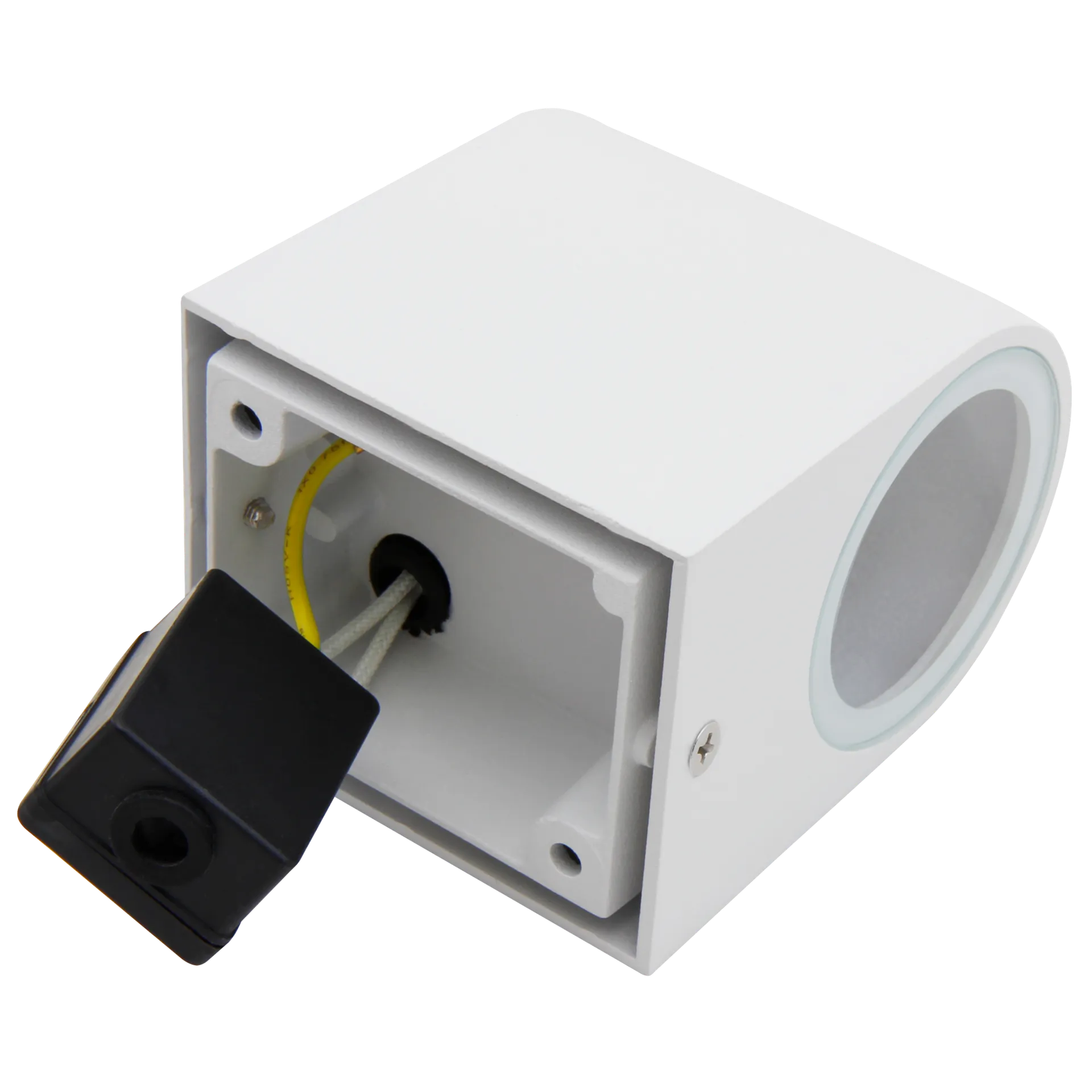 Wandleuchte McShine ''Oval-W'' weiß, IP44, 1x GU10, Aluminium Gehäuse – Bild 2