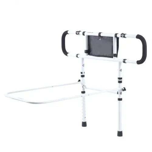VEVOR Bettaufstehhilfe Senioren Bettgitter Aufstehhilfe mit 2 Stützbeinen & Befestigungsgurt Bettgeländer Höhenverstellbar von 740 bis 930mm Schutzgeländer für Queensize- Doppel- & Einzelbett – Bild 9