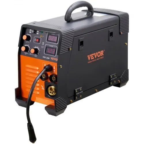 VEVOR MIG/MMA/LIFT TIG 3 in 1 Schweißgerät 50-250 A Fülldrahtschweißen(0,8 mm & 1 mm) IGBT-Technologie 2,2-12 m/min Drahtgeschwindigkeit 5,6 kVA – Bild 8