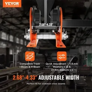 VEVOR Electric Hoist Manual Trolley 1 t 2.68 VEVOR Electric Hoist Manual Trolley 1 t 2.68