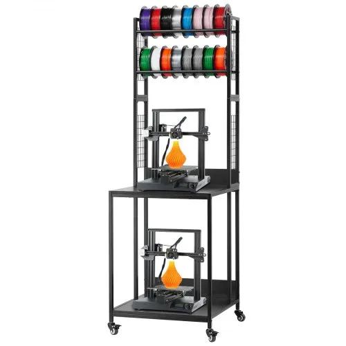 VEVOR 4-stöckiges mobiles Filament-Aufbewahrungsregal, 3D-Drucker-Filament-Aufbewahrungsregal, Filamentspulenhalter auf Rädern, Organizer-Ständer für 3D-Druckstudio VEVOR 4-stöckiges mobiles Filament-Aufbewahrungsregal, 3D-Drucker-Filament-Aufbewahrungsregal, Filamentspulenhalter auf Rädern, Organizer-Ständer für 3D-Druckstudio