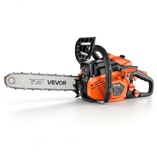 VEVOR Benzin Kettensäge 355,6 mm 40 ccm Motorsäge 1,15 kW mit 2-Takt-Motor, für Holzarbeiten Baumschnitt Rodungsarbeiten, 11.500 U/min, Drehzahl-Synchronisierter Choke, Rutschfester Griff, zwei Tanks – Bild 8