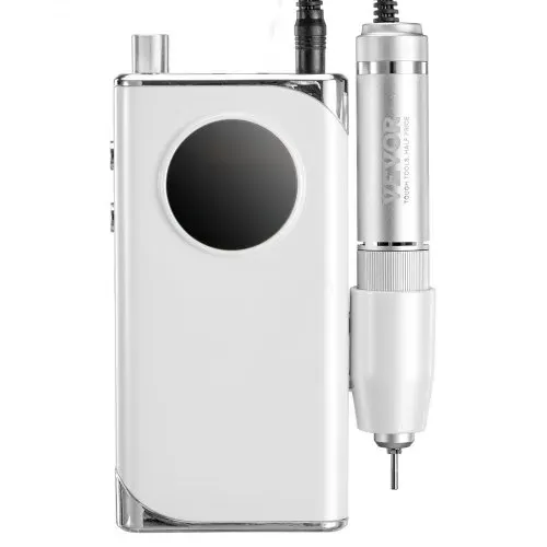 VEVOR Elektrischer Nagelbohrer, tragbarer E-Nagelfräser mit 40.000 U/min, Acryl-Gel-Schleifwerkzeug mit LCD-Display und 6 Bits und 50 Schleifbändern für Maniküre, Pediküre, Schnitzen und Polieren – Bild 10