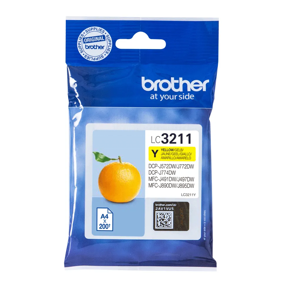 Brother LC3211Y Druckerpatrone 1 Stück(e) Original Standardertrag Gelb Brother LC3211Y Druckerpatrone 1 Stück(e) Original Standardertrag Gelb