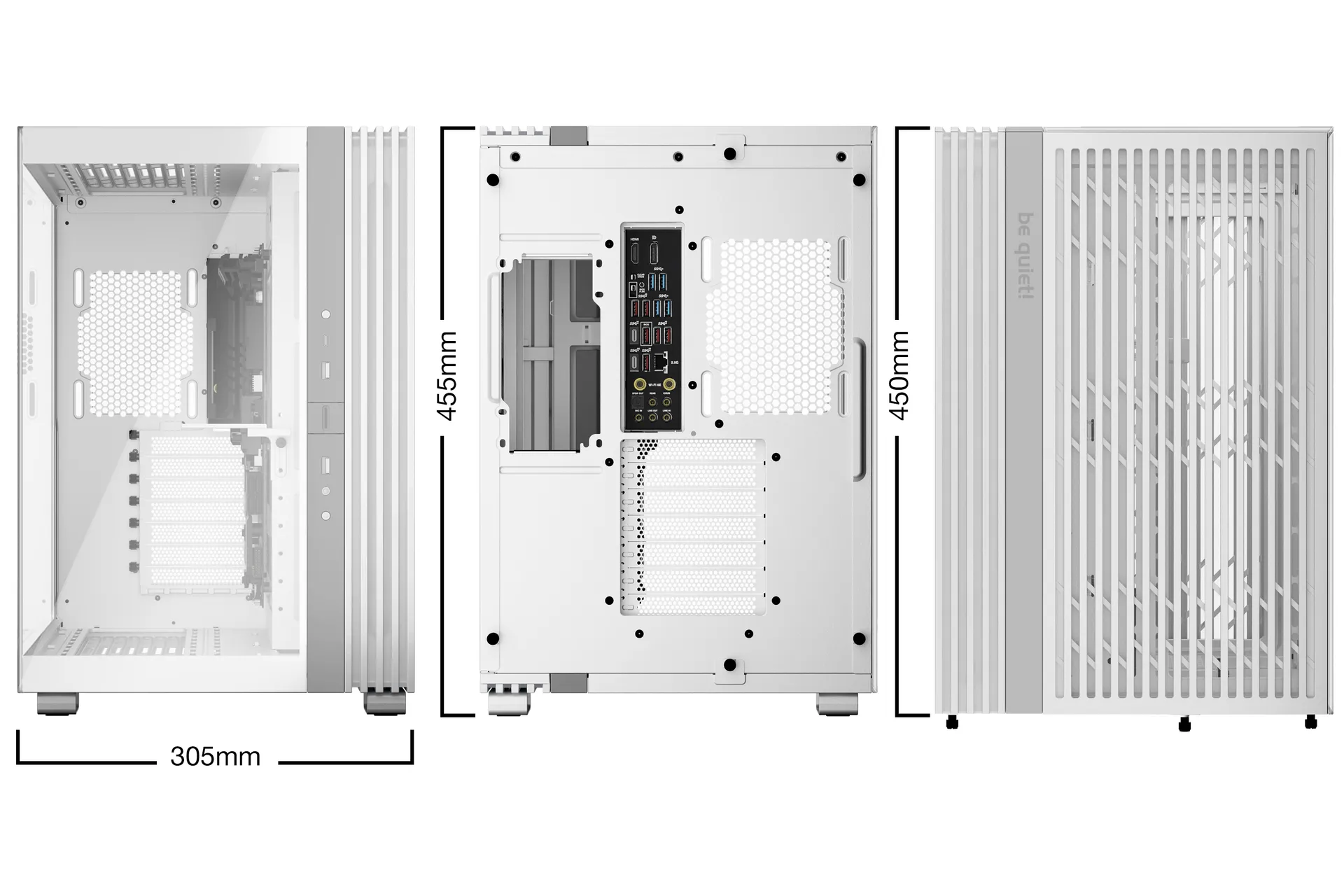 be quiet! LIGHT BASE 600 DX White Midi Tower Weiß – Bild 2