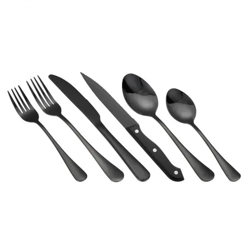 VEVOR 48-teiliges Besteckset aus lebensmittelechtem Edelstahl, hochglanzpoliertes Essbesteck-Set, spülmaschinenfestes Essgeschirr für die Küche, Service für 8 Personen, inkl. Messer Gabel Löffel – Bild 10