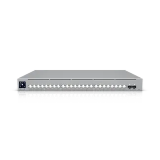 Ubiquiti Switch full managed Layer3 26 Port • 8x 2,5 GbE • 16x 10 GbE • PoE Budget 720W • 24x PoE+++ • 2x SFP28 • 19″ • UniFi • USW-Pro-XG-24-PoE Ubiquiti Switch full managed Layer3 26 Port • 8x 2,5 GbE • 16x 10 GbE • PoE Budget 720W • 24x PoE+++ • 2x SFP28 • 19″ • UniFi • USW-Pro-XG-24-PoE