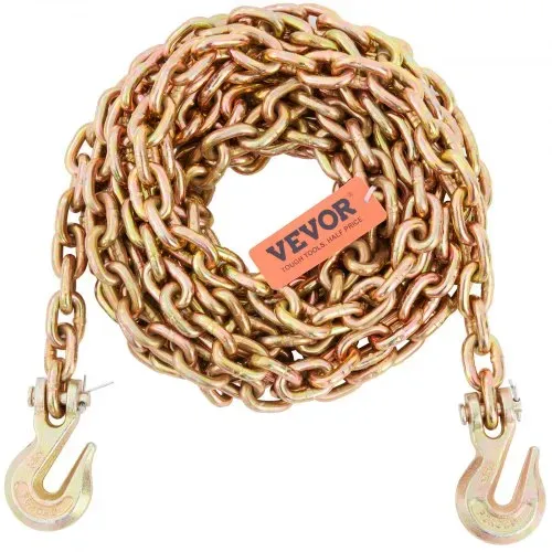 VEVOR Transportbinderkette G80 Abschleppkette mit Haken, 2222,6kg Last, 7,9375mm x 609,6cm – Bild 8