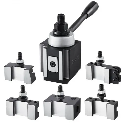 VEVOR Schnellwechsel-Werkzeughalter-Set, 6-teilig, Werkzeughalter, passend für Mini-Drehmaschinen und Metalldrehmaschinen mit 152,4-305mm Umlaufdurchmesser, langlebiges Stahlmaterial – Bild 10
