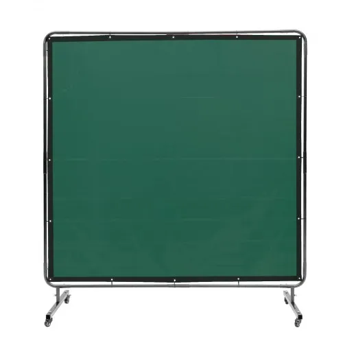 VEVOR Schweißvorhang 1,8 x 1,8 m Schweißschutzvorhang aus Flammhemmendem Vinyl Schweißschutzwand mit 4 Schwenkrädern und einem 6-stufigen UV-Schutz Schweißerdecke Schweißschutz Grün VEVOR Schweißvorhang 1,8 x 1,8 m Schweißschutzvorhang aus Flammhemmendem Vinyl Schweißschutzwand mit 4 Schwenkrädern und einem 6-stufigen UV-Schutz Schweißerdecke Schweißschutz Grün