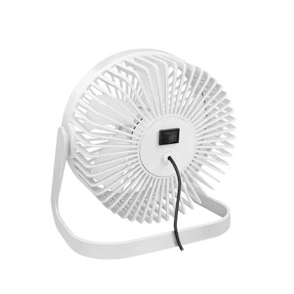USB-Schreibtischventilator, 15,24 cm, 40 dB, weiß – Bild 4