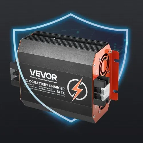 VEVOR 12 V 40 A DC/DC-Batterieladegerät, 500 W, für Blei-Säure-, Lithium-, AGM-, GEL- und Nassbatterien, intelligentes mehrstufiges Laden, für Wohnmobile, Nutzfahrzeuge, Boote, Yachten – Bild 7