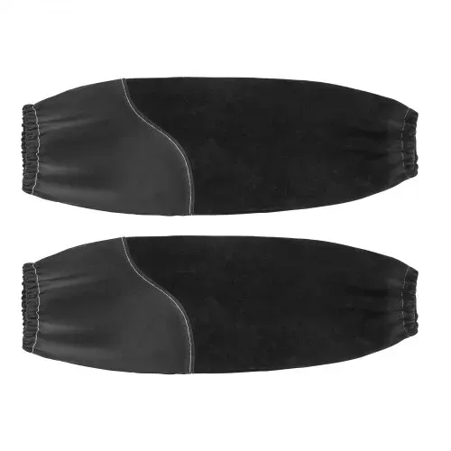 VEVOR Schweißerärmel, 533x95mm, Schweißerstulpen aus Rindsleder & flammhemmender Baumwolle, Schweißerschutzärmel mit elastischen Bündchen zum Schweißen, Schmieden, Holzbearbeiten – Bild 8