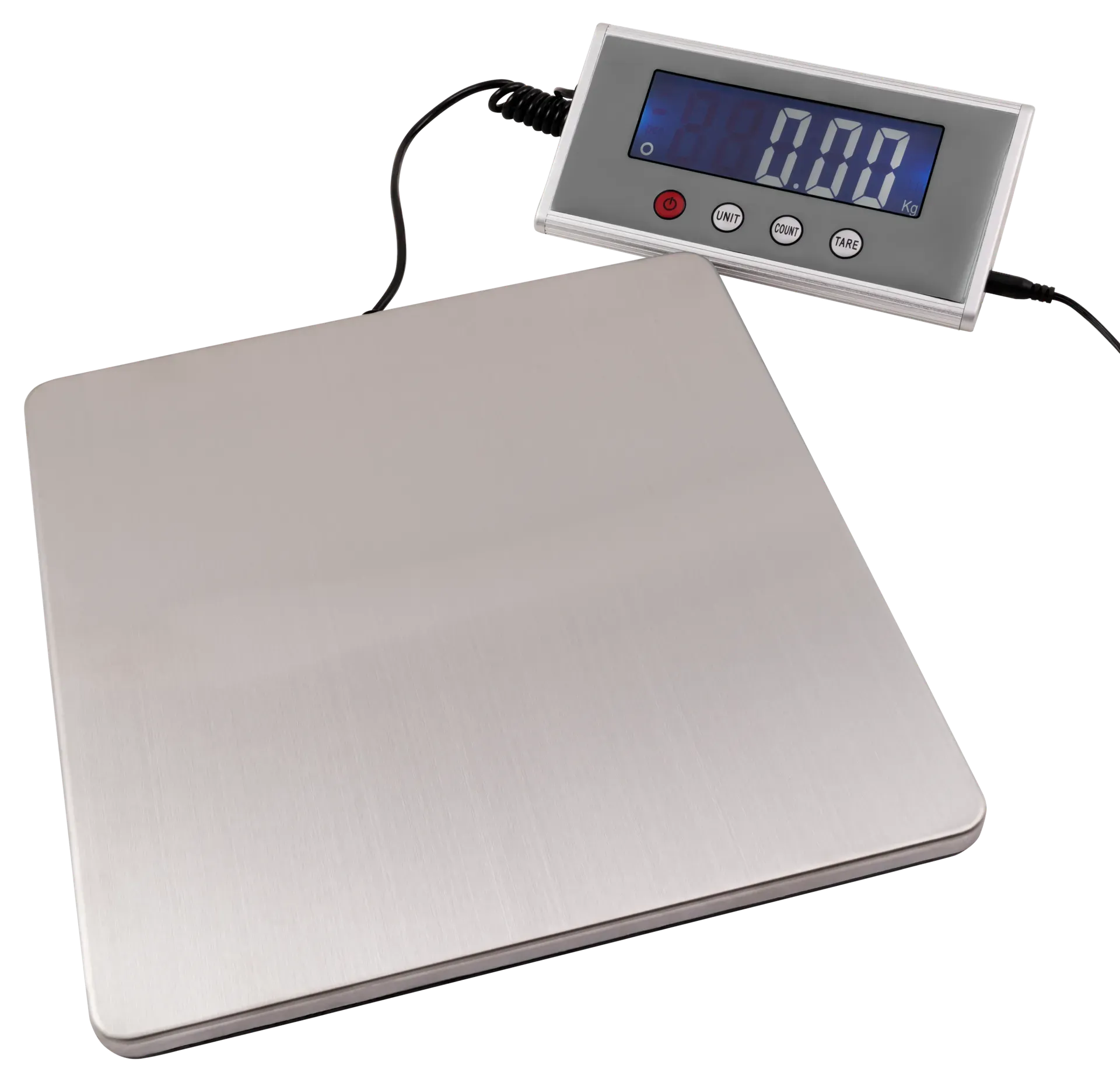 Paketwaage McPower ''PW-200'' 200g - 200kg, 27x27cm Edelstahl-Platte – Bild 2